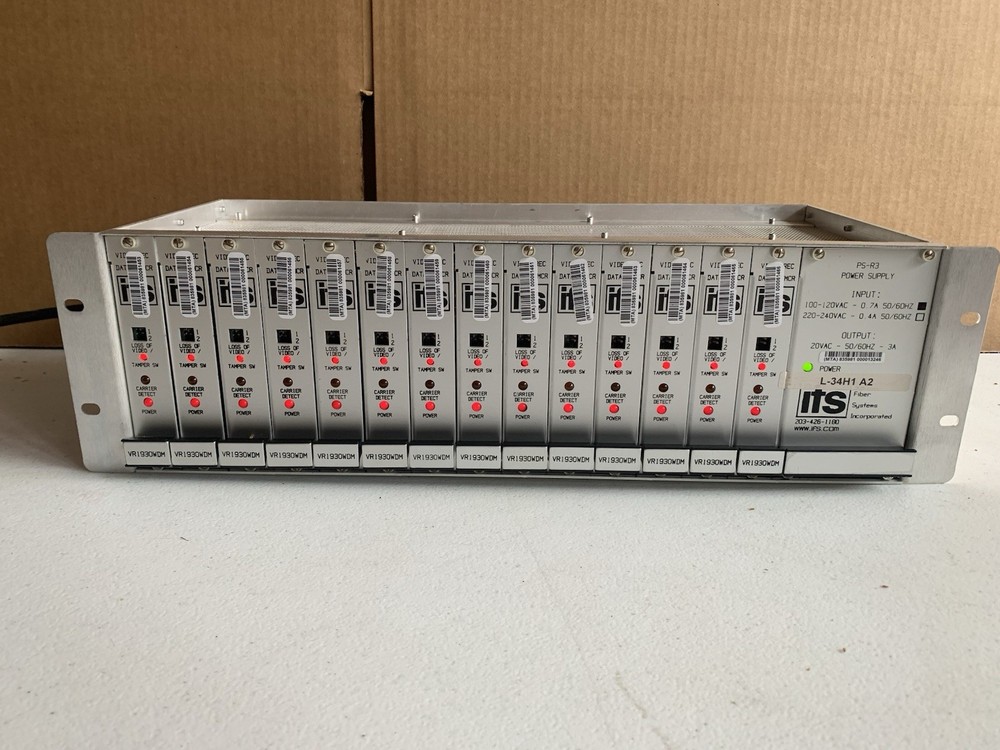 Video Data Receiver XTMCR Complete IFS  Rack Power Supply 14 Modules VR1930WDM