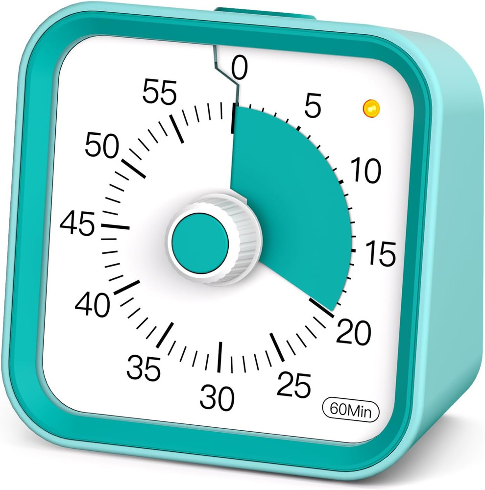 Visual Timer for Kids with Pause Function, 60 Minute Countdown Timer for Kids De