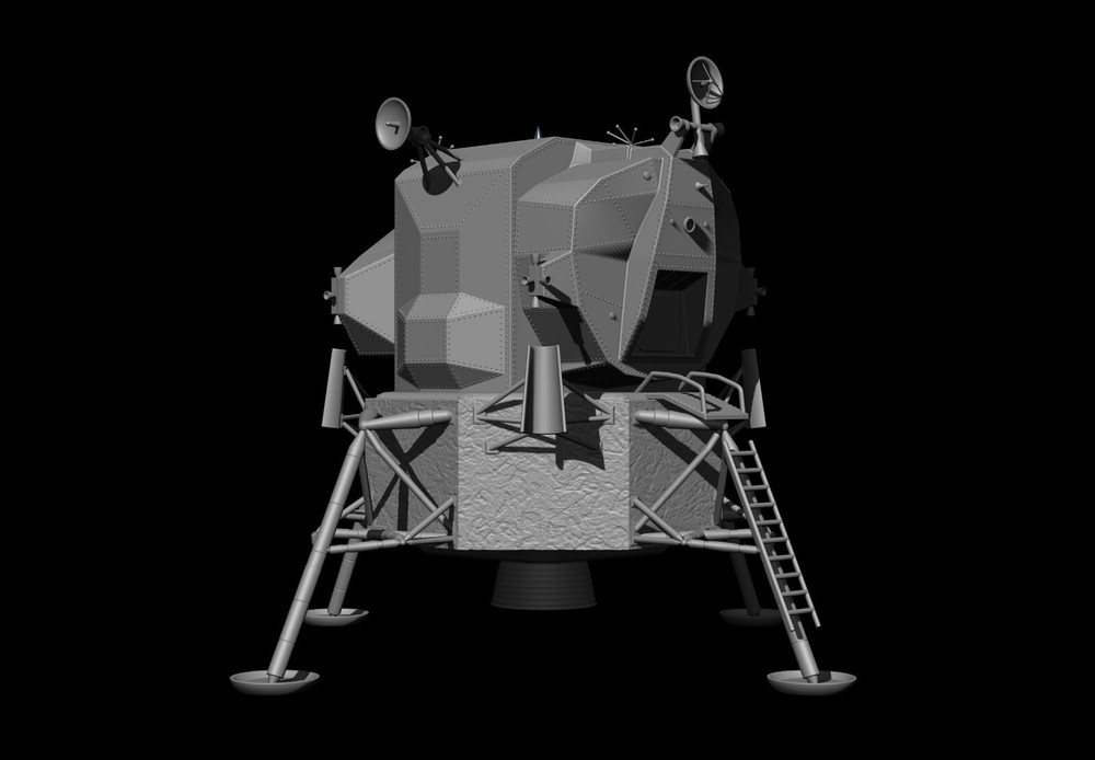 Lunar Module Apollo 11 - STL-OBJ FILES - FOR 3D printers