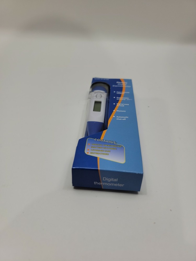 Fast Digital Thermometer Flexible with Storage Case. New