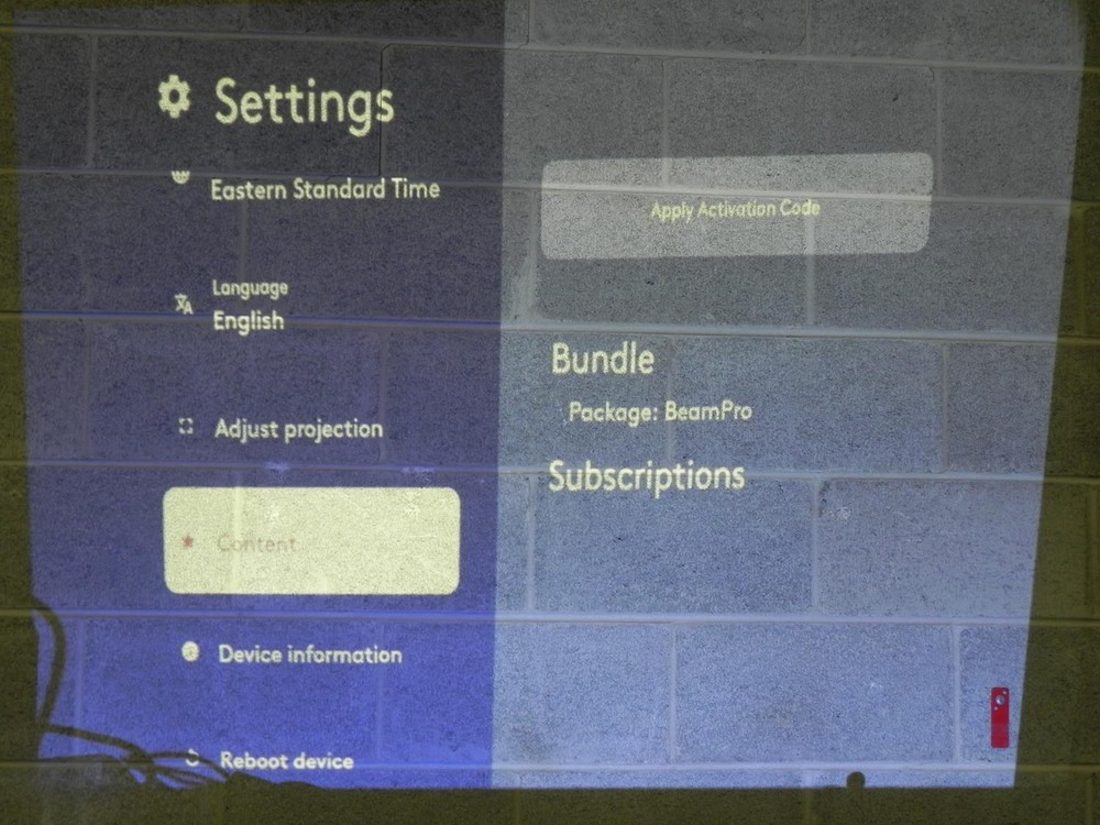 BEAM By Eyeclick Interactive Projector Kids Floor Projection System Game