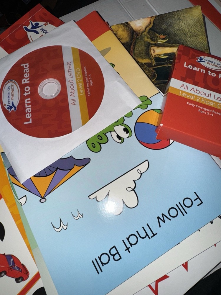 Hooked On Phonics Learn to Read Level 1 &2 set Ages 3-4