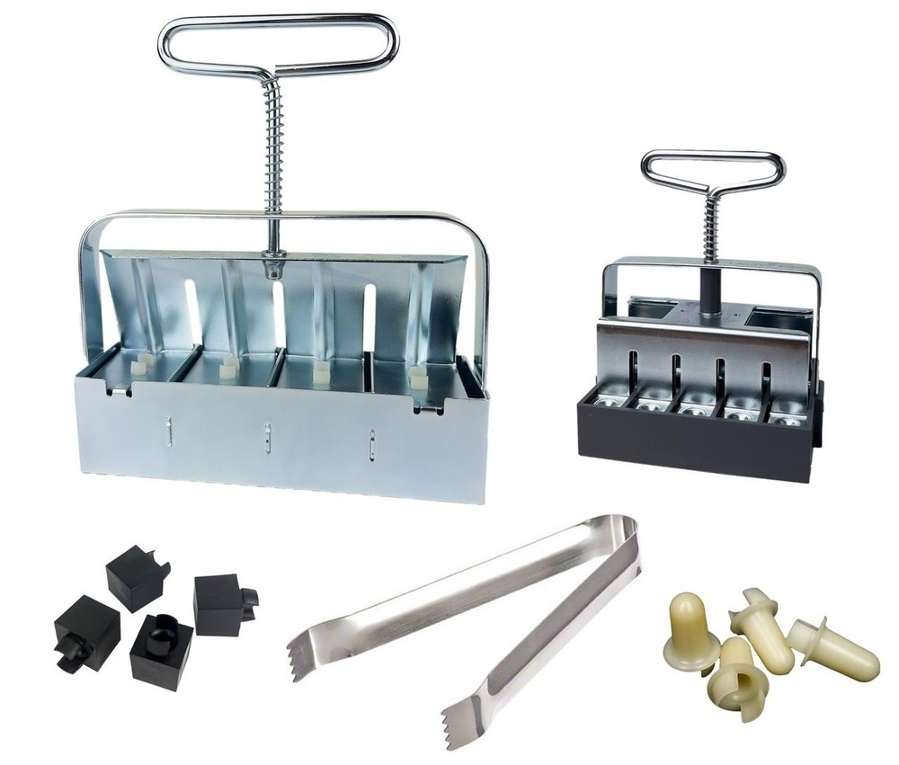Ladbrooke Authentic Soil Block Maker 5-Pc. Essentials Nesting System Includes...