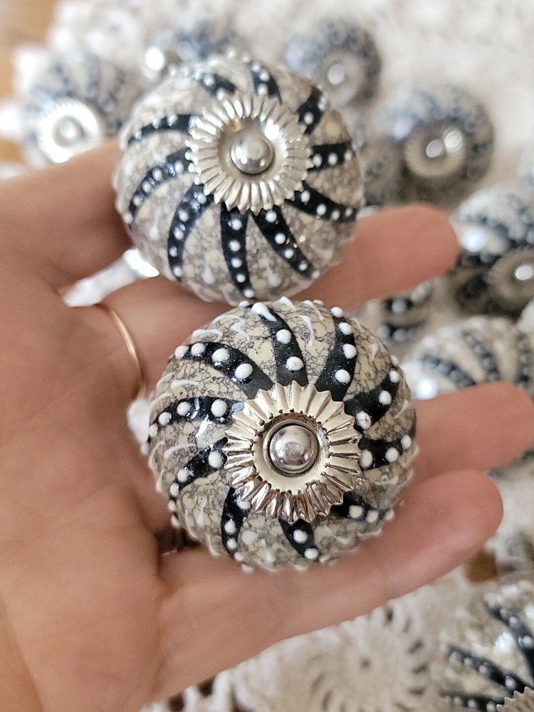 21 Starburst Stoneware Pottery Drawer Pulls Cabinet Knobs