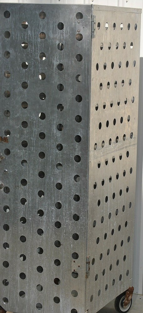 ALUMINUM CUSTOM SECURED SHEET PAN HOLDER CABINET