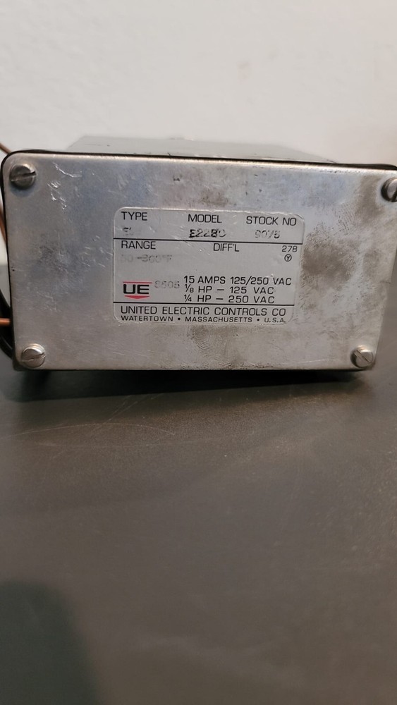 UNITED ELECTRIC REMOTE MOUNTING TEMPERATURE CONTROL E22BC