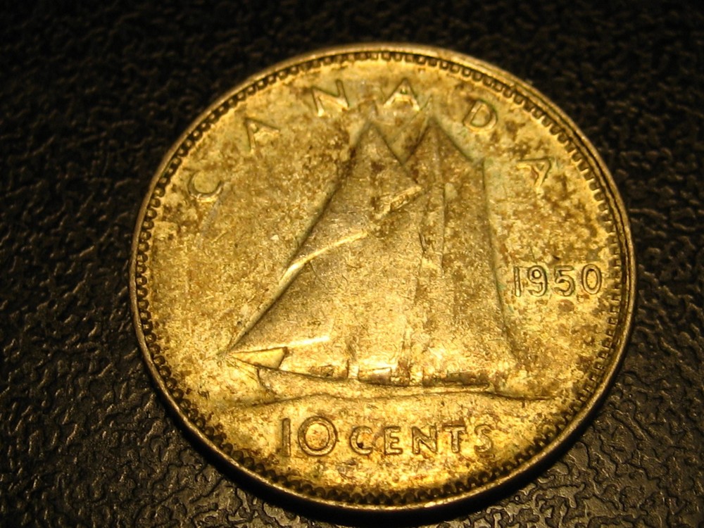 1950 Canadian Dime