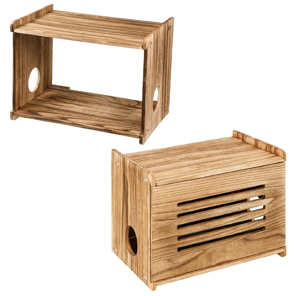 Router Shelf Solid Wood Router Storage Box Projector Stand Need Assembly Mode...