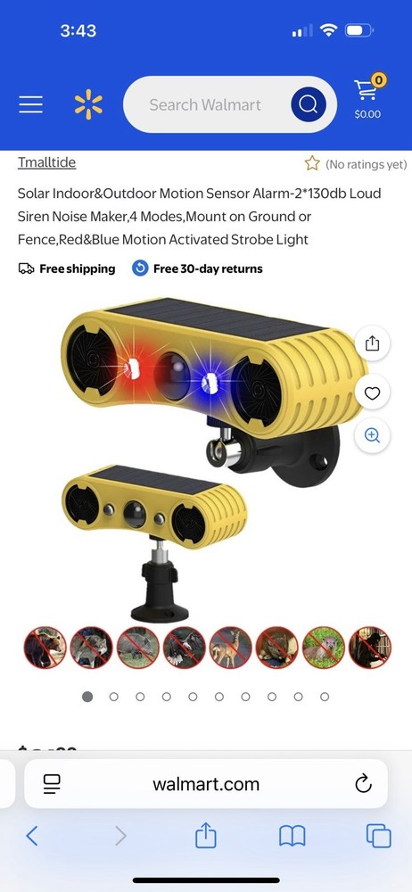 Solar Infrared Sensor Alarm