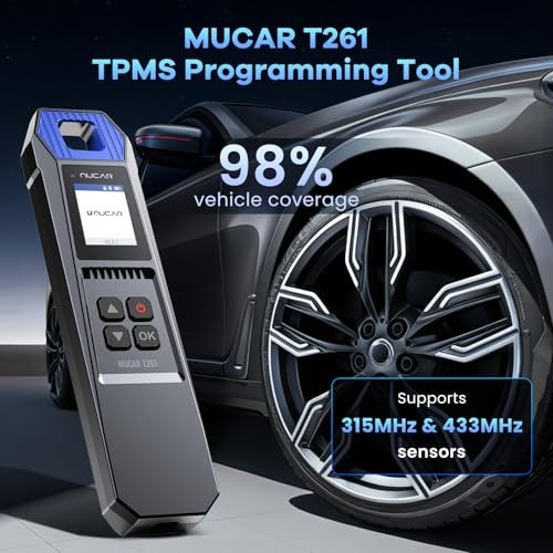 TPMS Programming Tool, T261 TPMS Relearn Tool, Activate/Relearn TPMS Sensors,