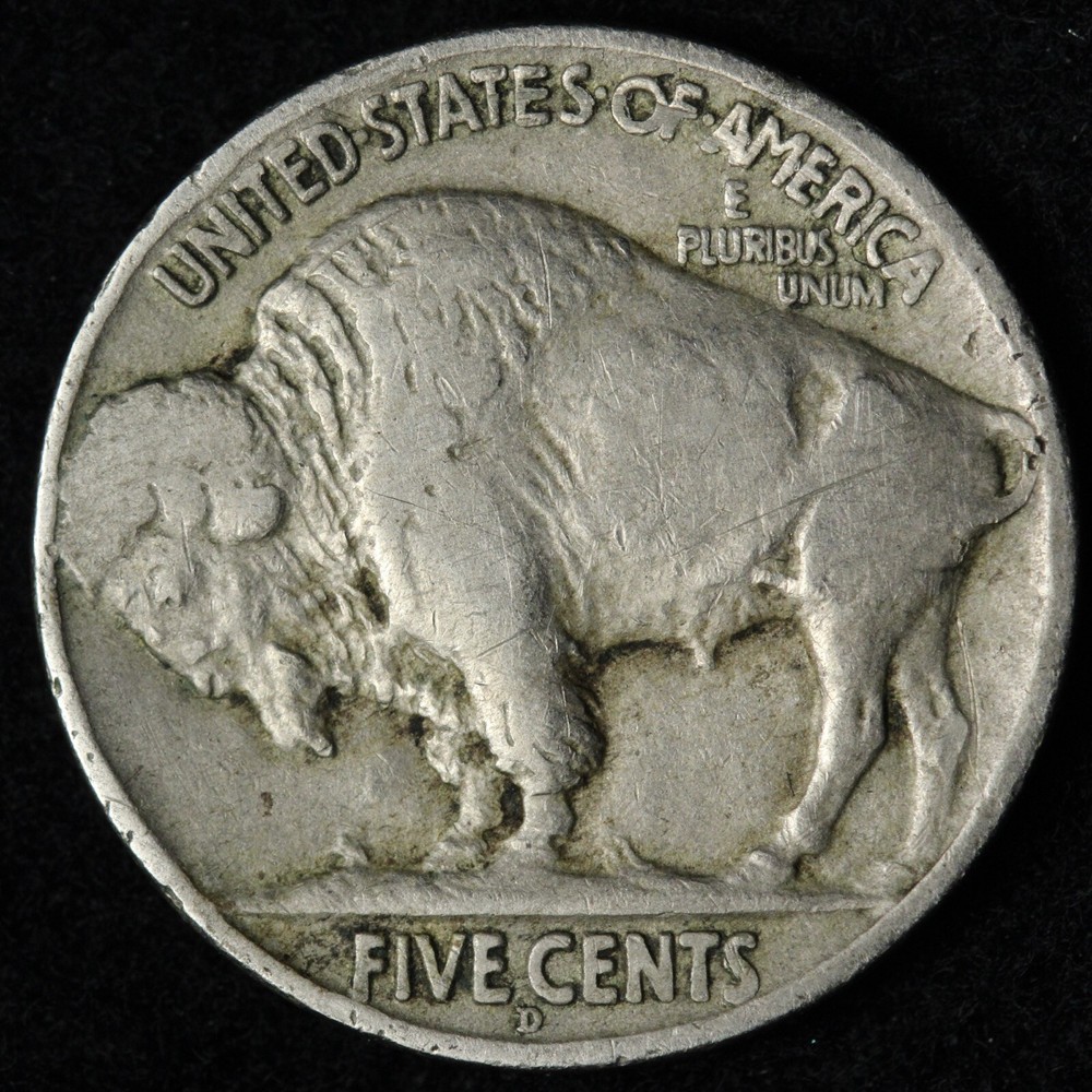 1917-D Buffalo Nickel VF E151 QEF