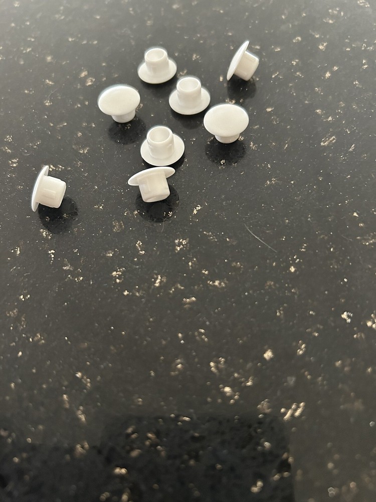 8 Pack White Plastic 8mm 5/16 Hole Plugs