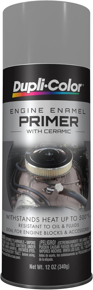 Duplicolor DE1612 Engine Enamel Paint, Gray Engine Primer, 12 Oz Can