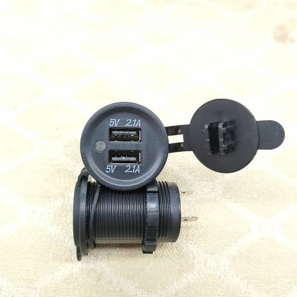 USB Socket Dual USB Chargers For 12-24V Voltage Vehicles USB Data Cable