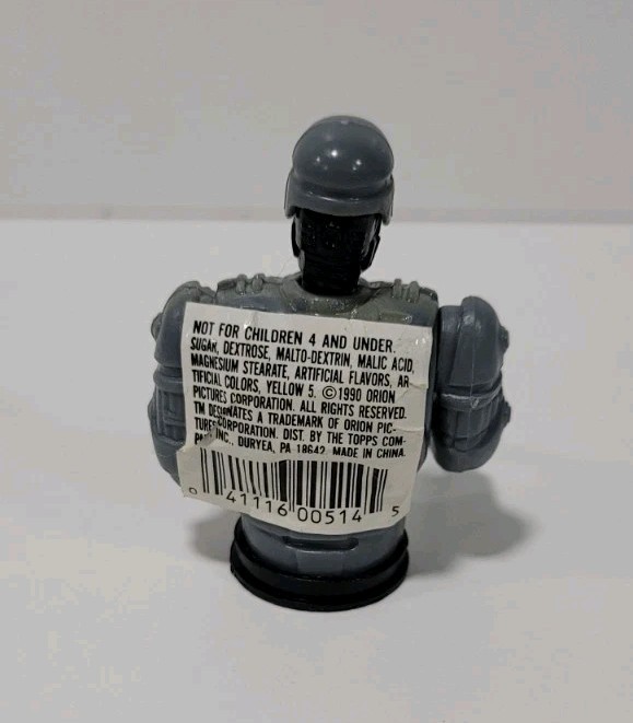Vintage Robo Cop Candy Container Empty With Labels