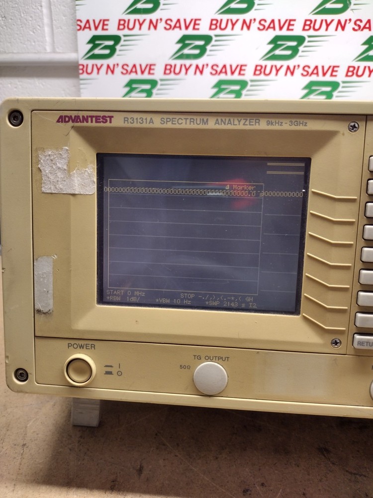 Advantest R3131A Spectrum Analyzer - Powers On - w/Pwr Crd - USED