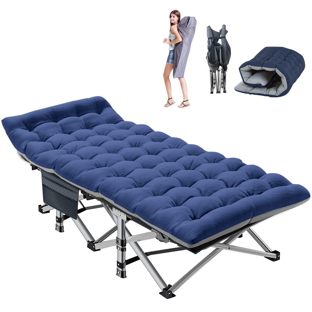 Barbella Folding Camping Cot folding Bed Military Cot Sleeping Bed With Bag Mat