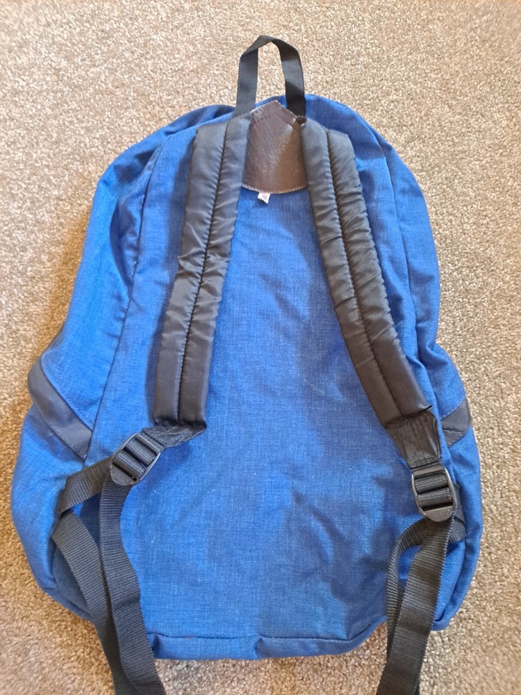 Stansport Backpack Canvas Blue School Book Bag