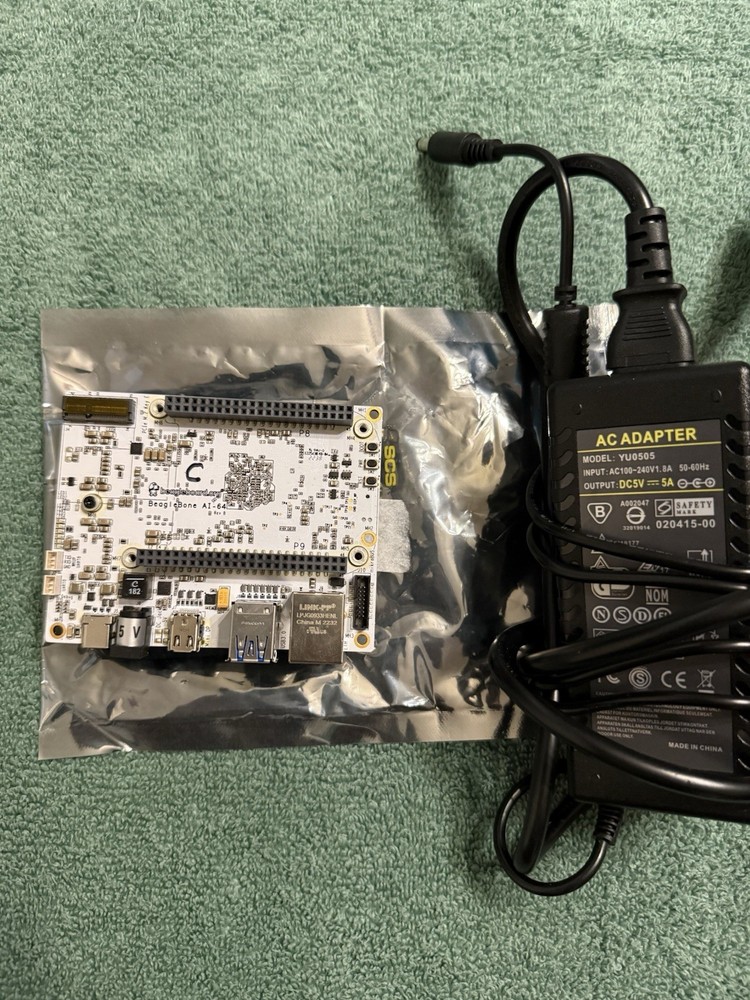 BeagleBone AI-64 with power supply