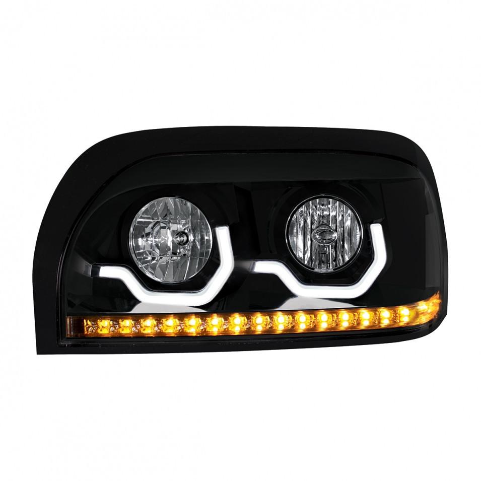 Freightliner Century "Blackout" Projection LED Headlight - Driver Side