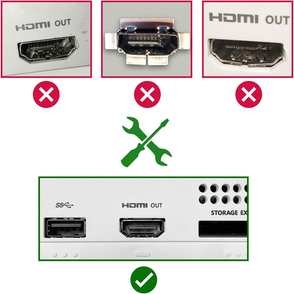 Lot HDMI 2.1 Port Socket Dock Connector Replacement For Microsoft Xbox Series S