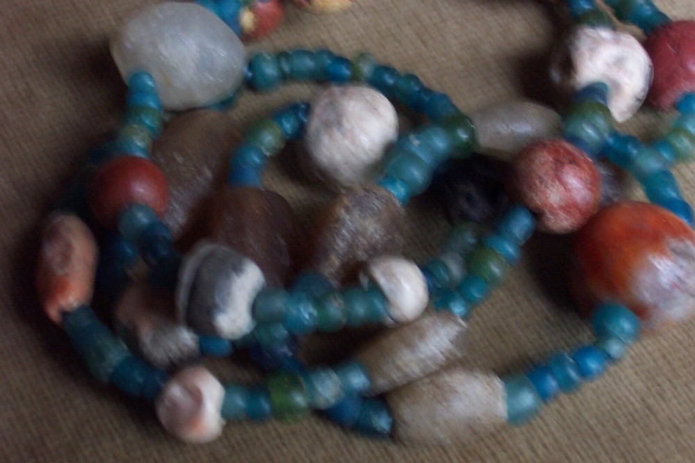 Precolumbian ancient necklace-30"