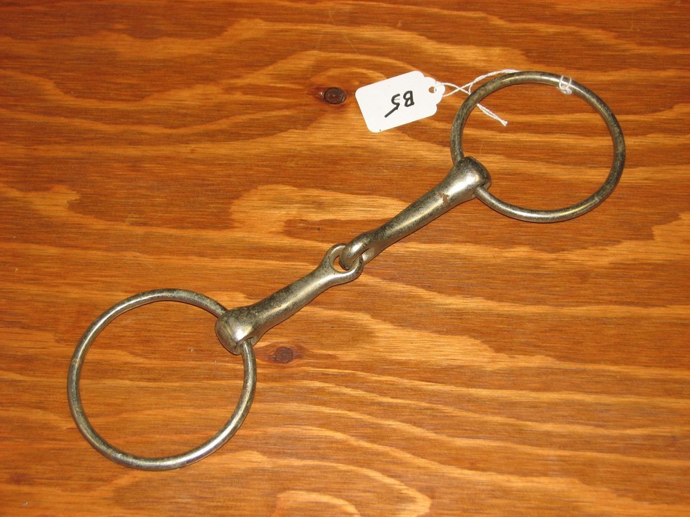 Loose O-Ring Snaffle Bit 5" Jointed Mouth - Used & Rust [B5]