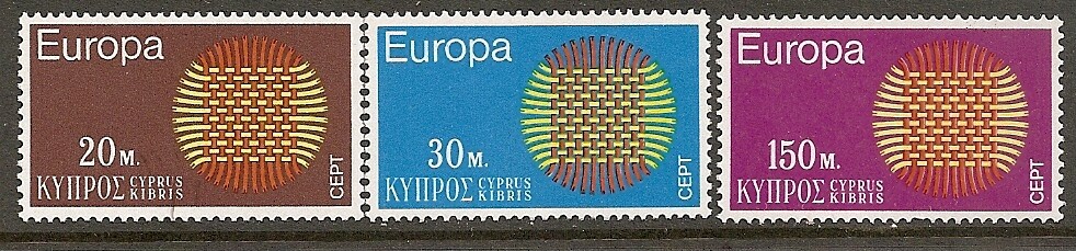 Cyprus #340-342 MNH