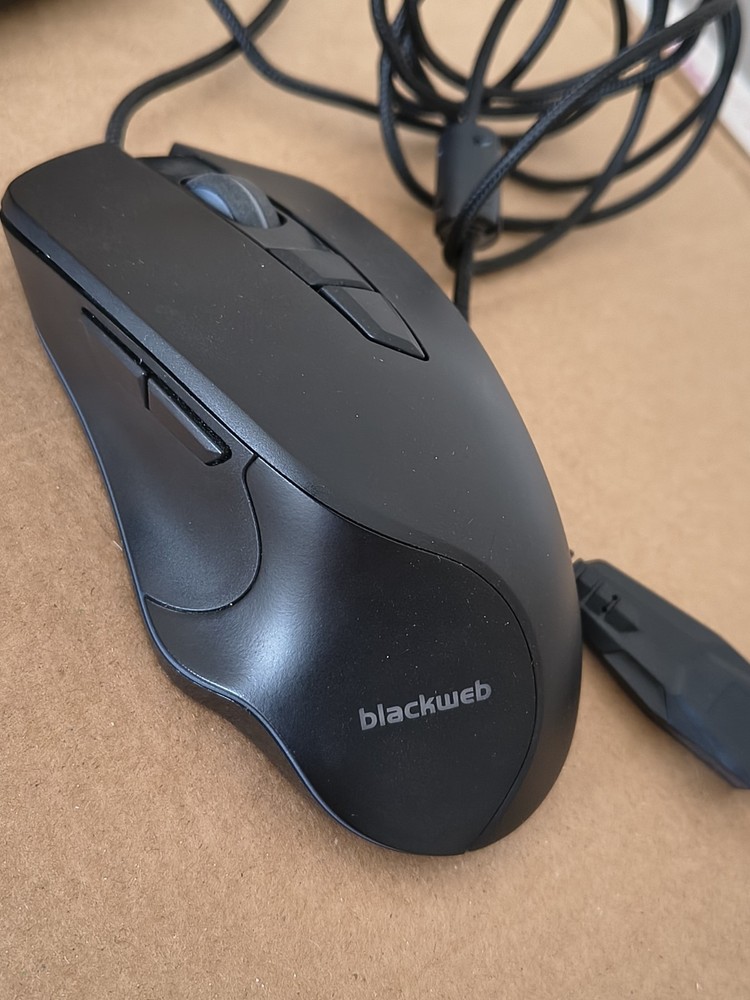 Blackweb Gaming Wired USB Backlit Keyboard & Mouse Bundle, QWERTY, Black/Green