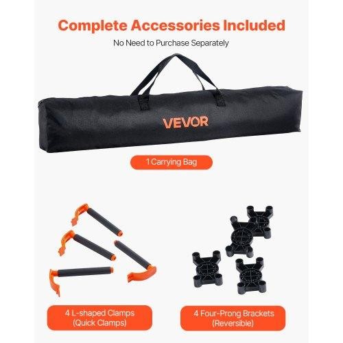 Portable Folding Workstand 416 x 218 ft Collapsible Workbench 2500 lbs