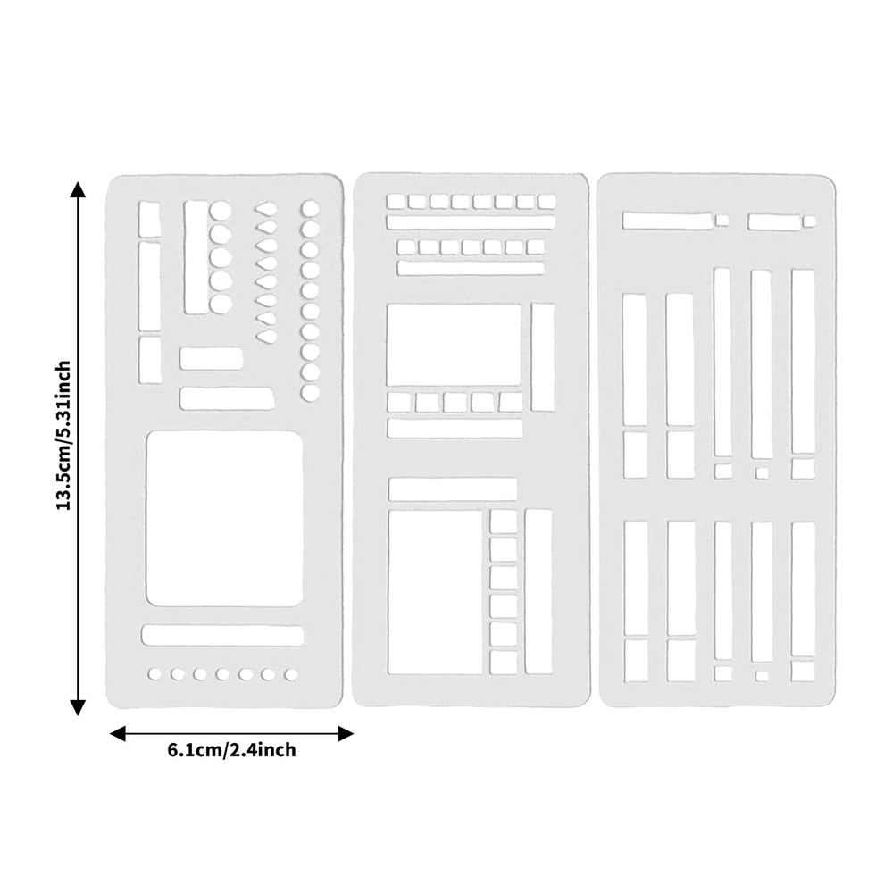 Handmade Flexible Record Template, Reusable Planner Stencils for Journaling ﻿