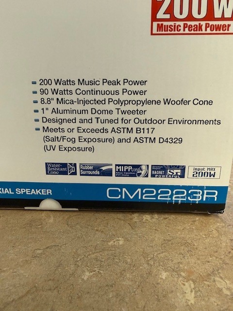 Clarion marine speakers