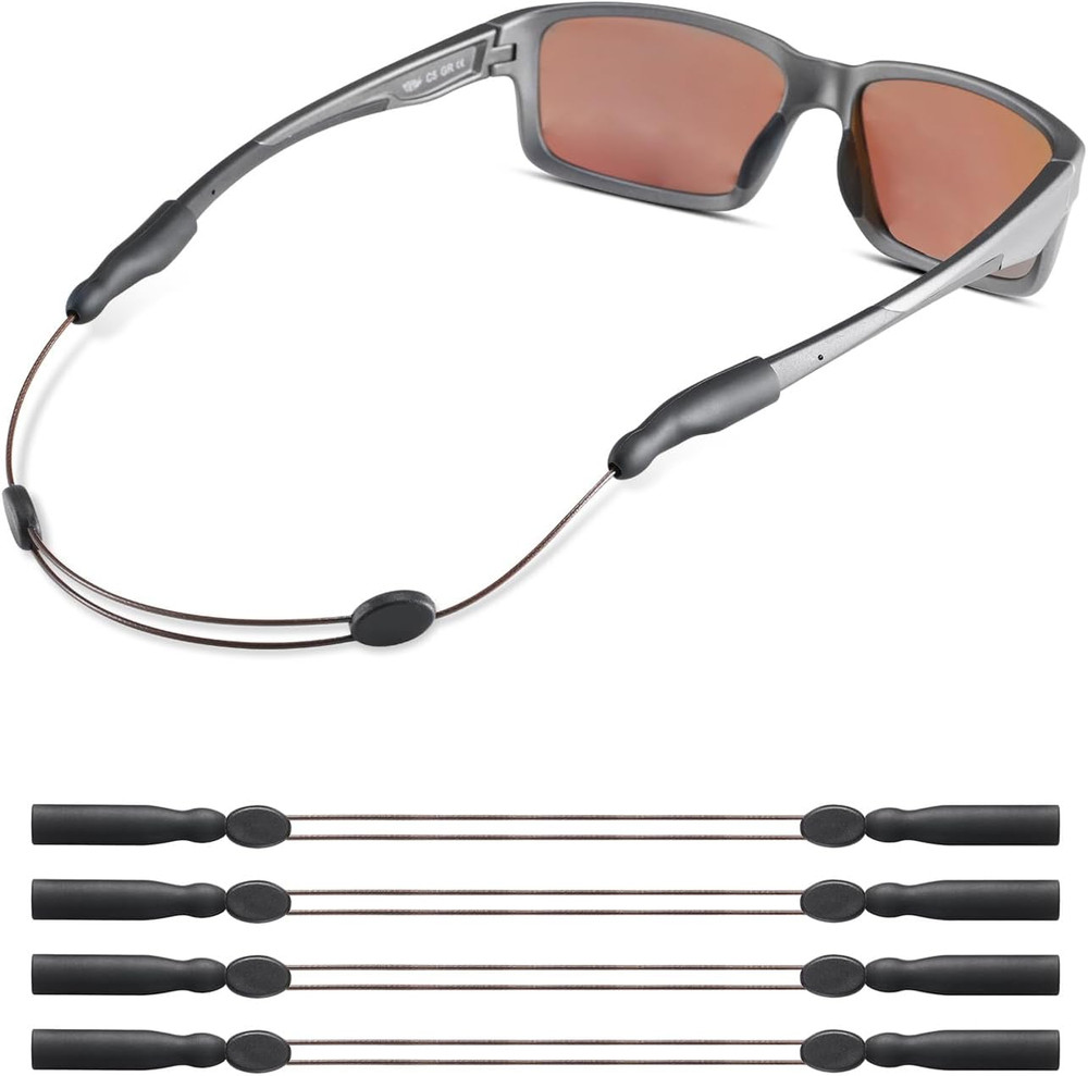 Glasses Strap -No Tail Adjustable Sunglasses & Eyeglasses Strap, Cable Straps, E