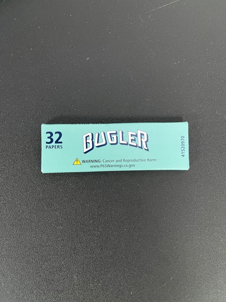 10x Bugler Original Cigarette Rolling Paper 70mm Single Wide 32 Sheets Per Pack