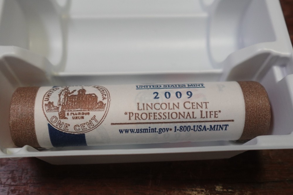2009 P US Mint Lincoln Cent “Professional Life” Open box Uncirculated 2 Rolls