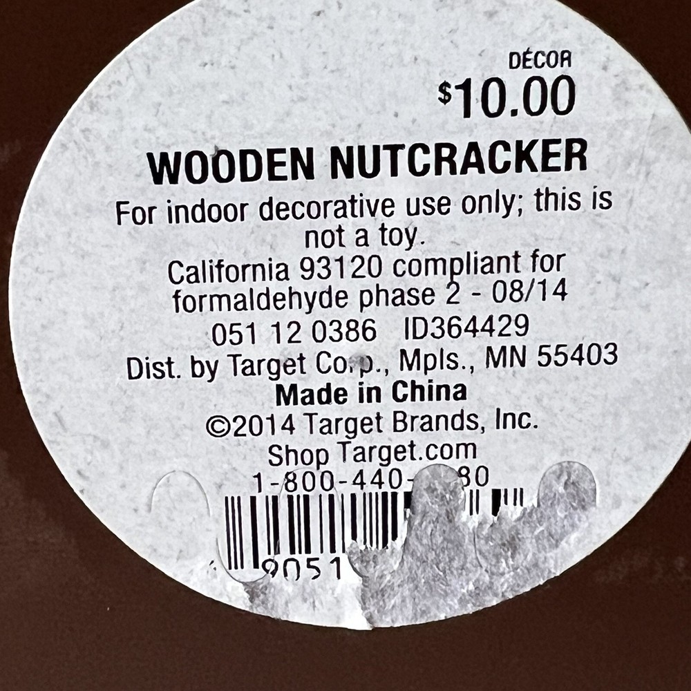 Wooden Nutcracker 13" Tall Wizard Lantern 2014 Christmas Decor Target RARE EUC