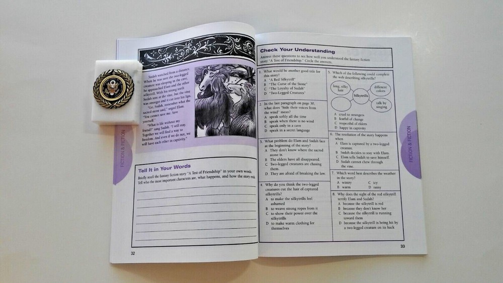 +ANSWERS! Learning Important Reading Connections for Comprehension 4th Grade 4