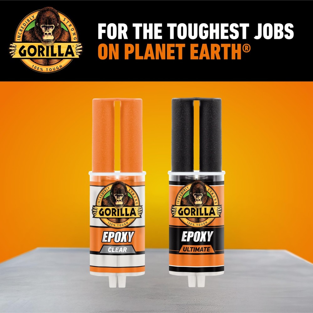 Gorilla 2-Part Clear Epoxy 5-Minute Set (0.85 Ounce Syringe)