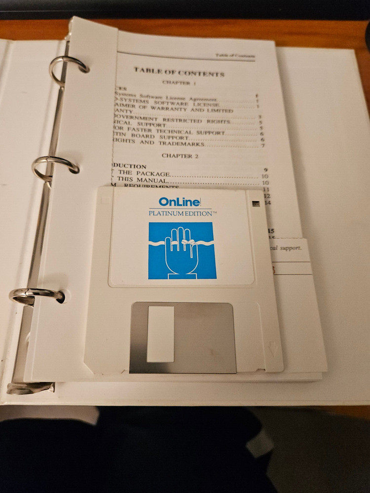 OnLIne! PLATINUM EDITION by Micro-Systems Software for the Amiga Computer.