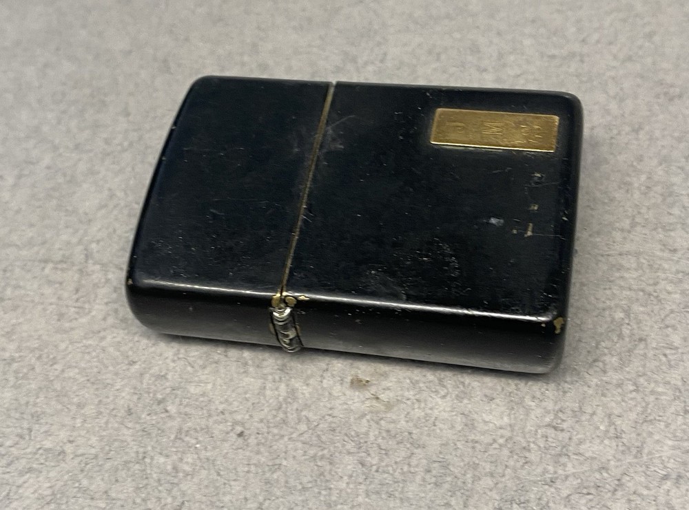Black Zippo Pocket Lighter Engraved JMS