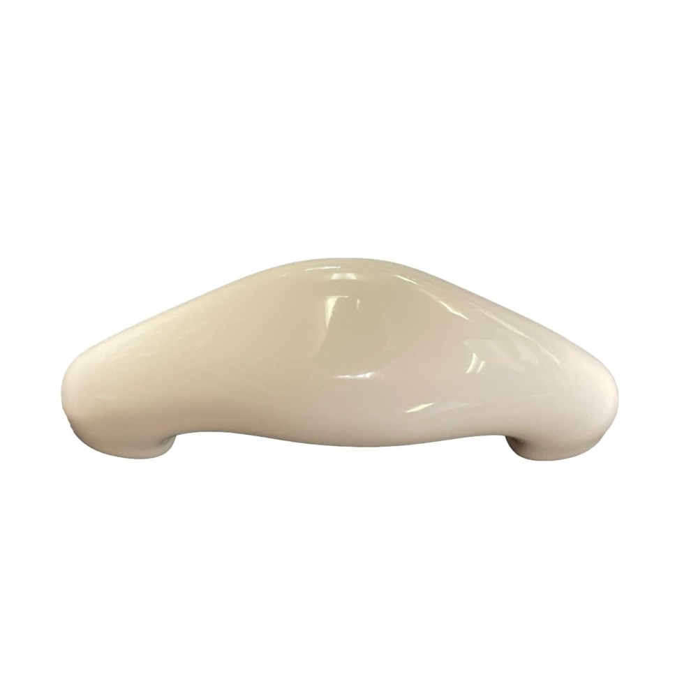 3" Tapered White Ceramic Pull