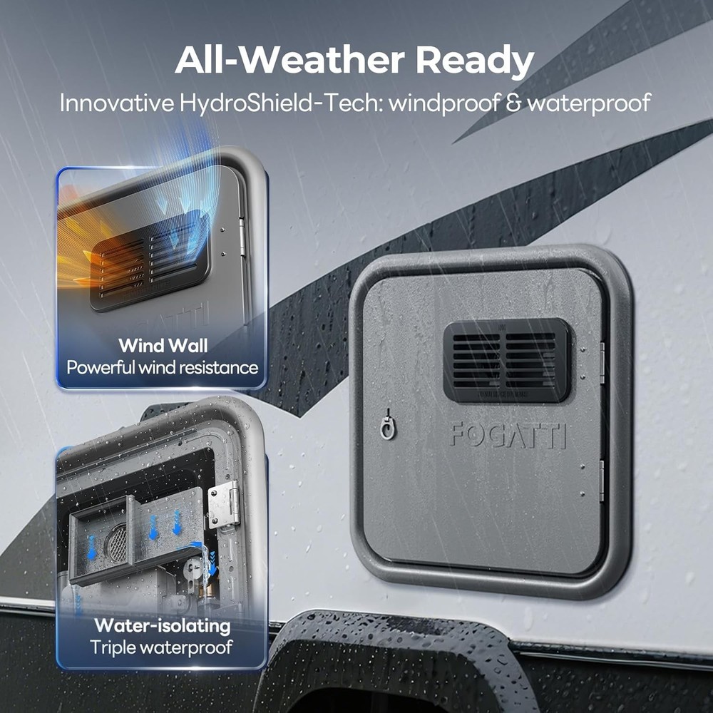 FOGATTI 66,000 BTU RV Tankless Water Heater 3.6 GPM On Demand Hot Water Heater