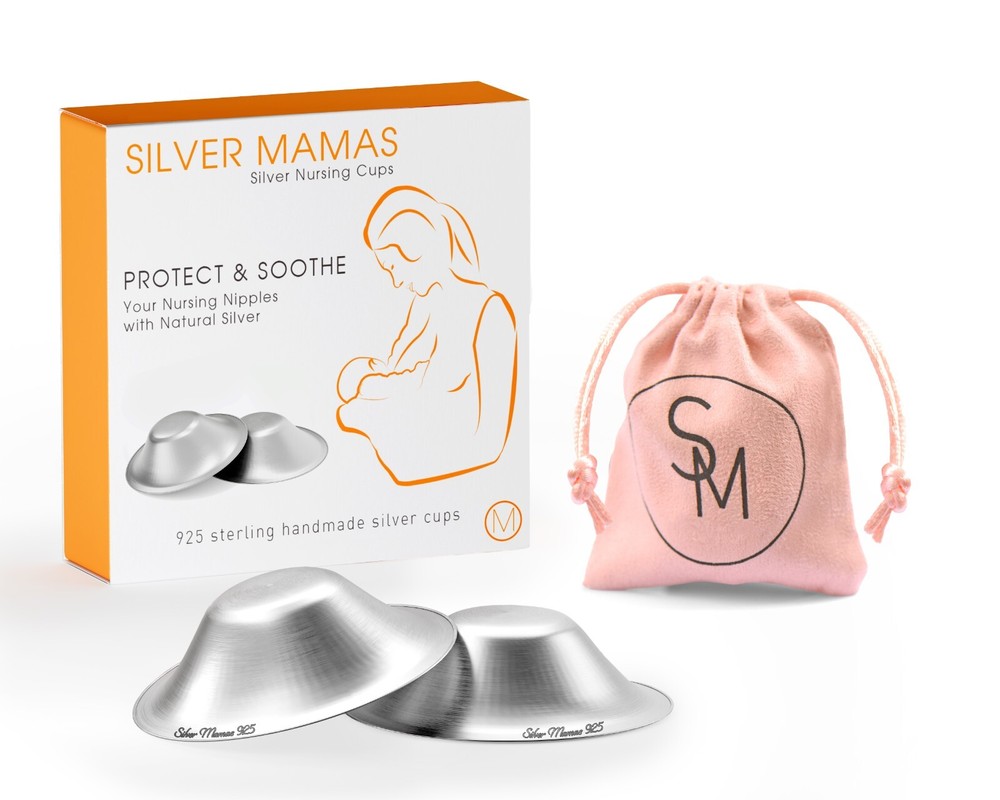 Silver Mamas Nursing Cups , silver nipple covers breastfeeding shield