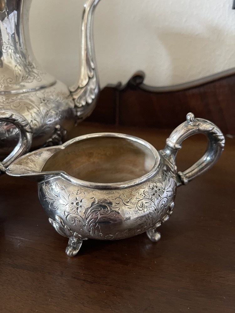 Antique 3 Piece Silver plate Coffee Set