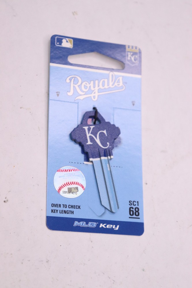 KC #68 Royals Single Sided Blank Key Brass 89660