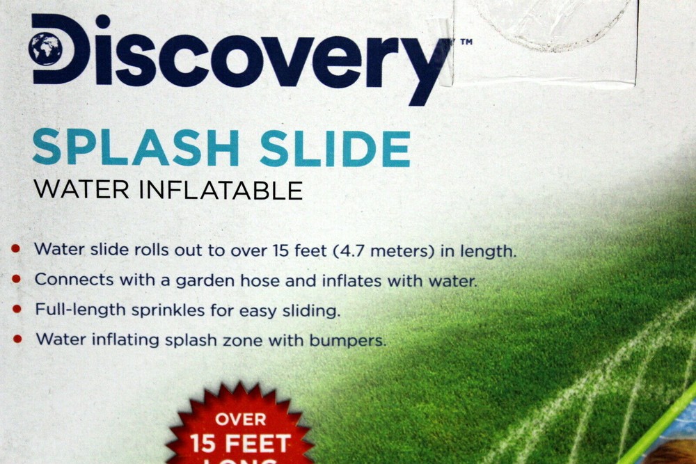 Discovery Inflatable Splash Water Slide15 ft. Sliding with Mini Board NEW