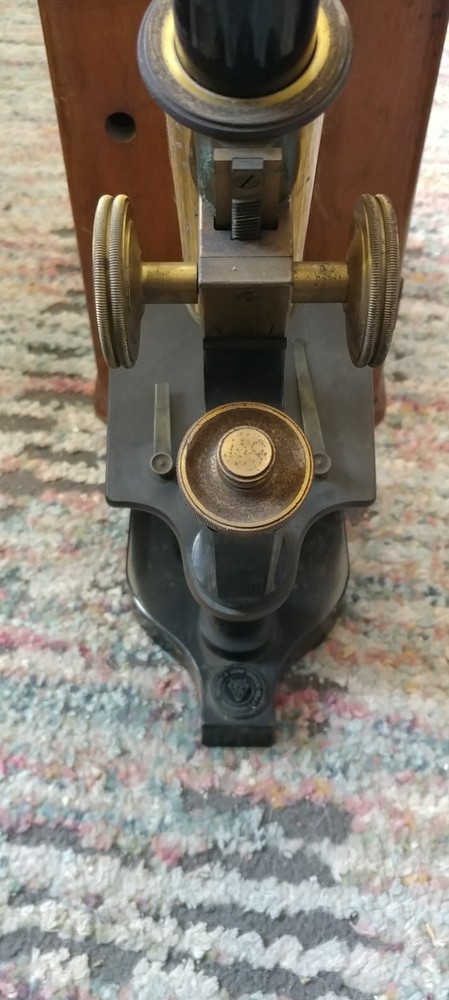 Antique Bausch & Lomb Microscope with Wood Case