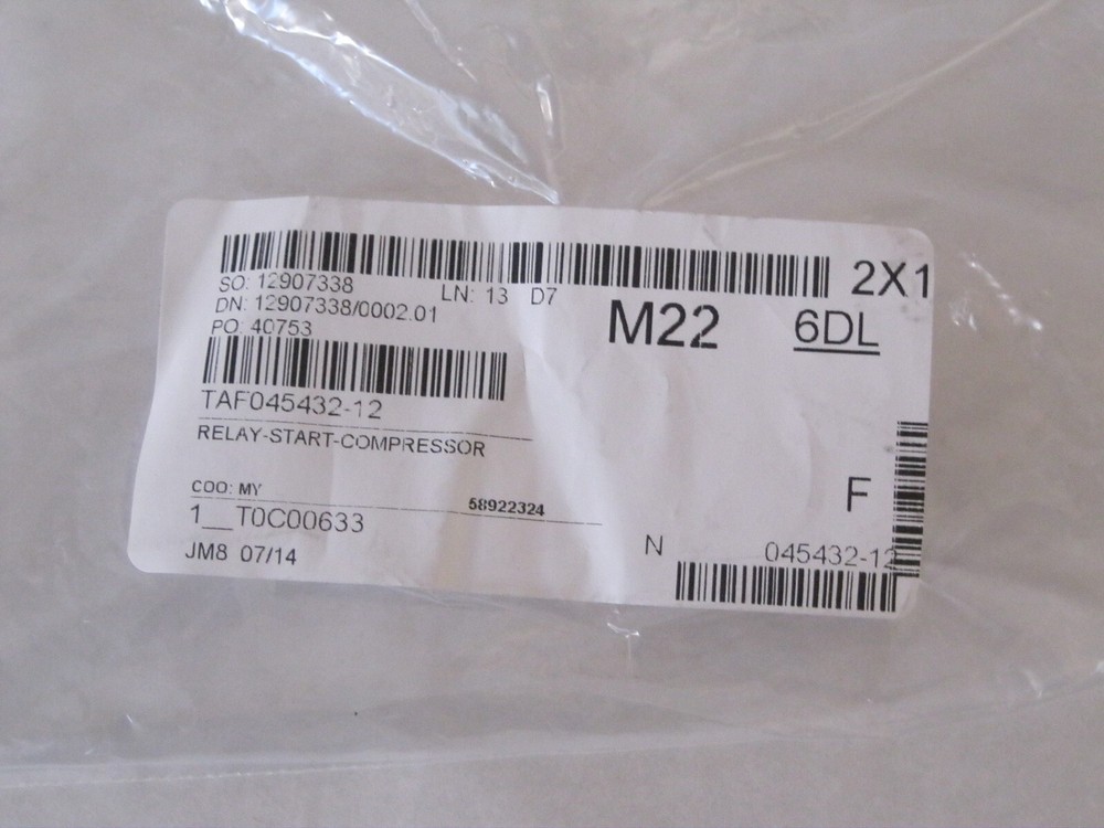 Taylor Freezer 045432-12 Relay Start Compressor