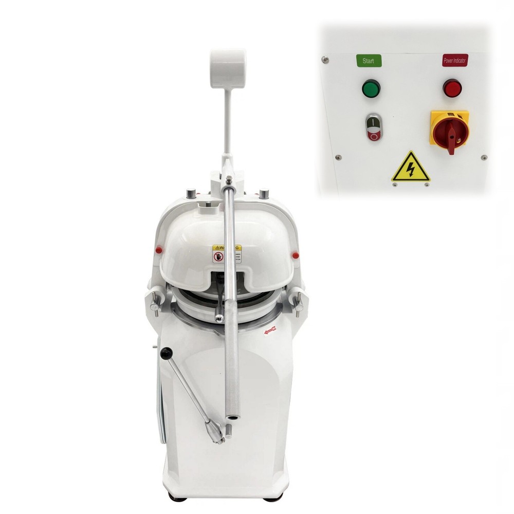 16 Blocks Semi-auto Dough Divider & Rolling Rounder Machine Rolling Disc *3 220V