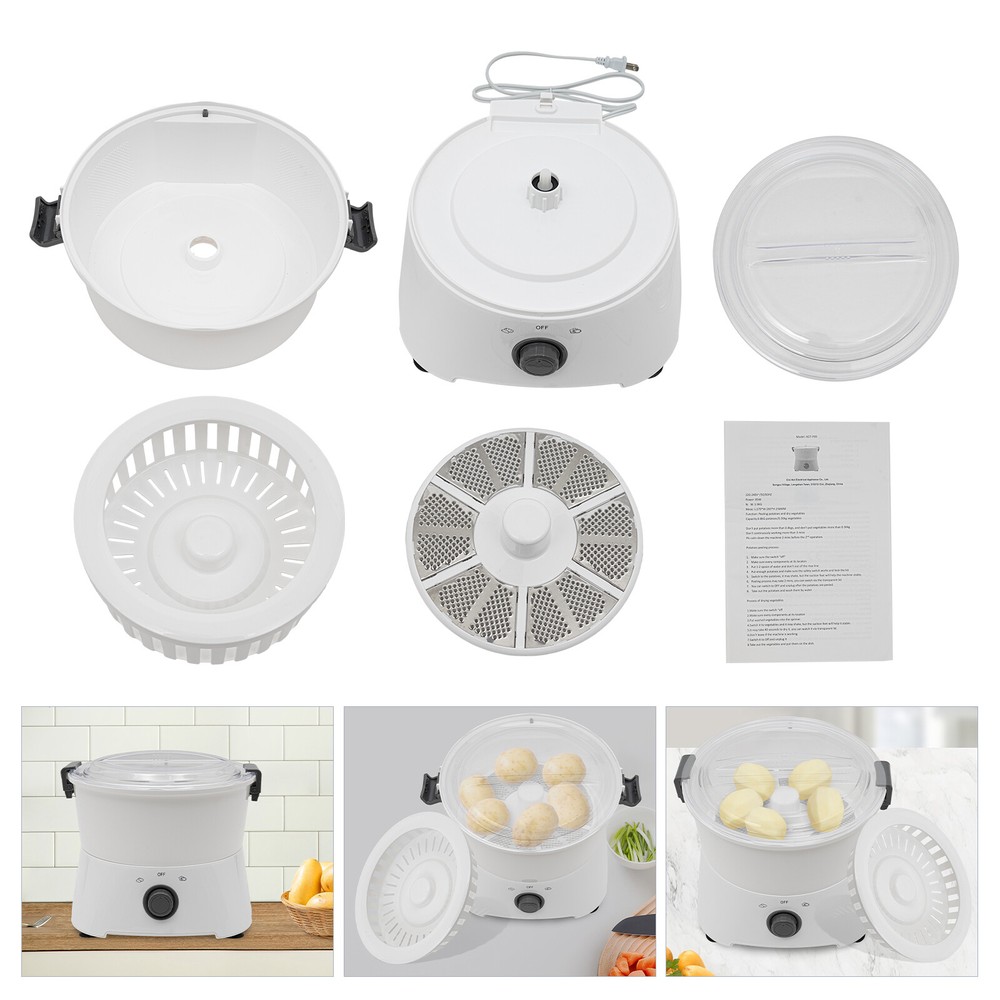 Electric Potato Peeler Table Kitchen Automatic Peeler Spinner Peeling Machine